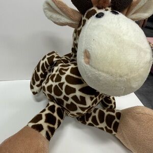 BenBen Charming Giraffe Plush Toy - Brown and Cream